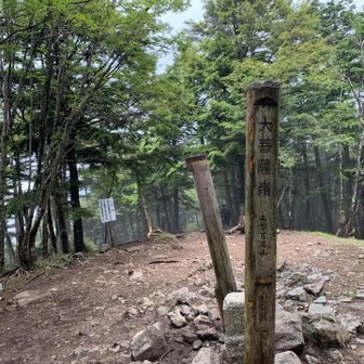大菩薩嶺　山頂
2057m

今日はこちら側の標識撮ってみました