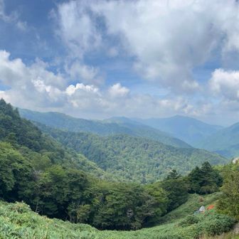 三嶺方面の風景（パノラマ）