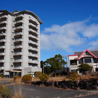巨大な廃屋小豆島ヴィラ