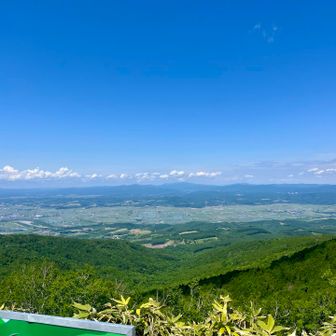 周りの山はわからないけど
いい景色だー！
急に元気出てきた🥳♪