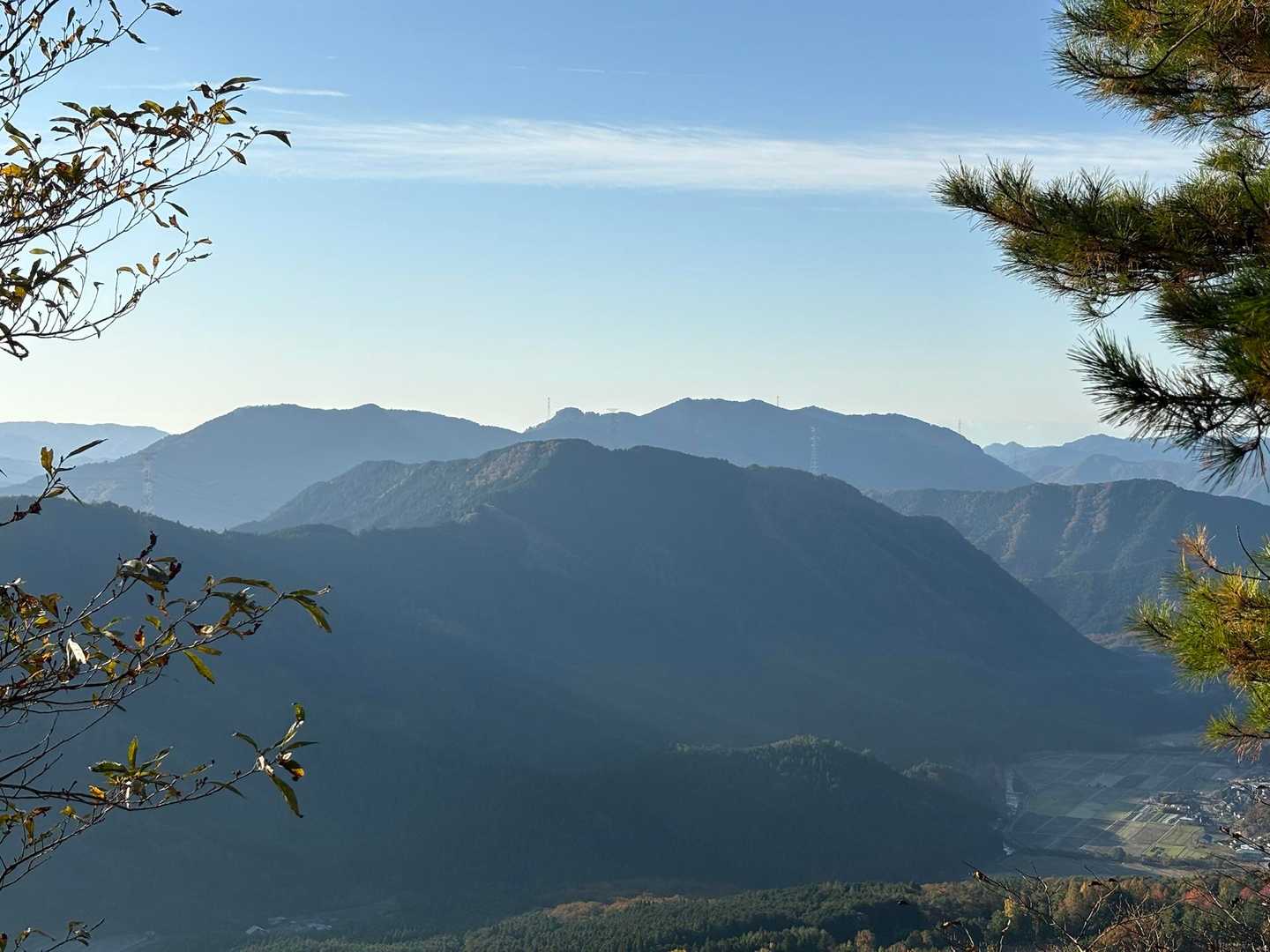 山々の重なりは好きなんです