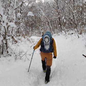 思ったより雪深い