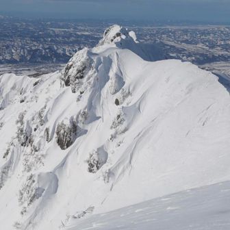白い八海山を見れた幸運👍