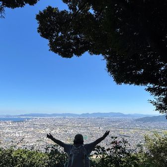 景色独り占めの図