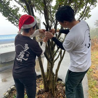 冬バージョン取り付け中