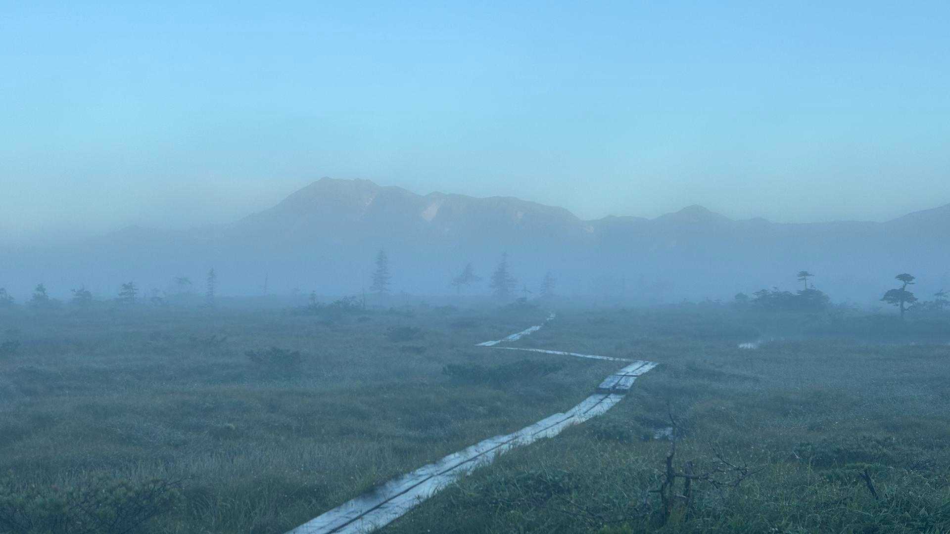 薄っすら“トムラウシ山”😶‍🌫️