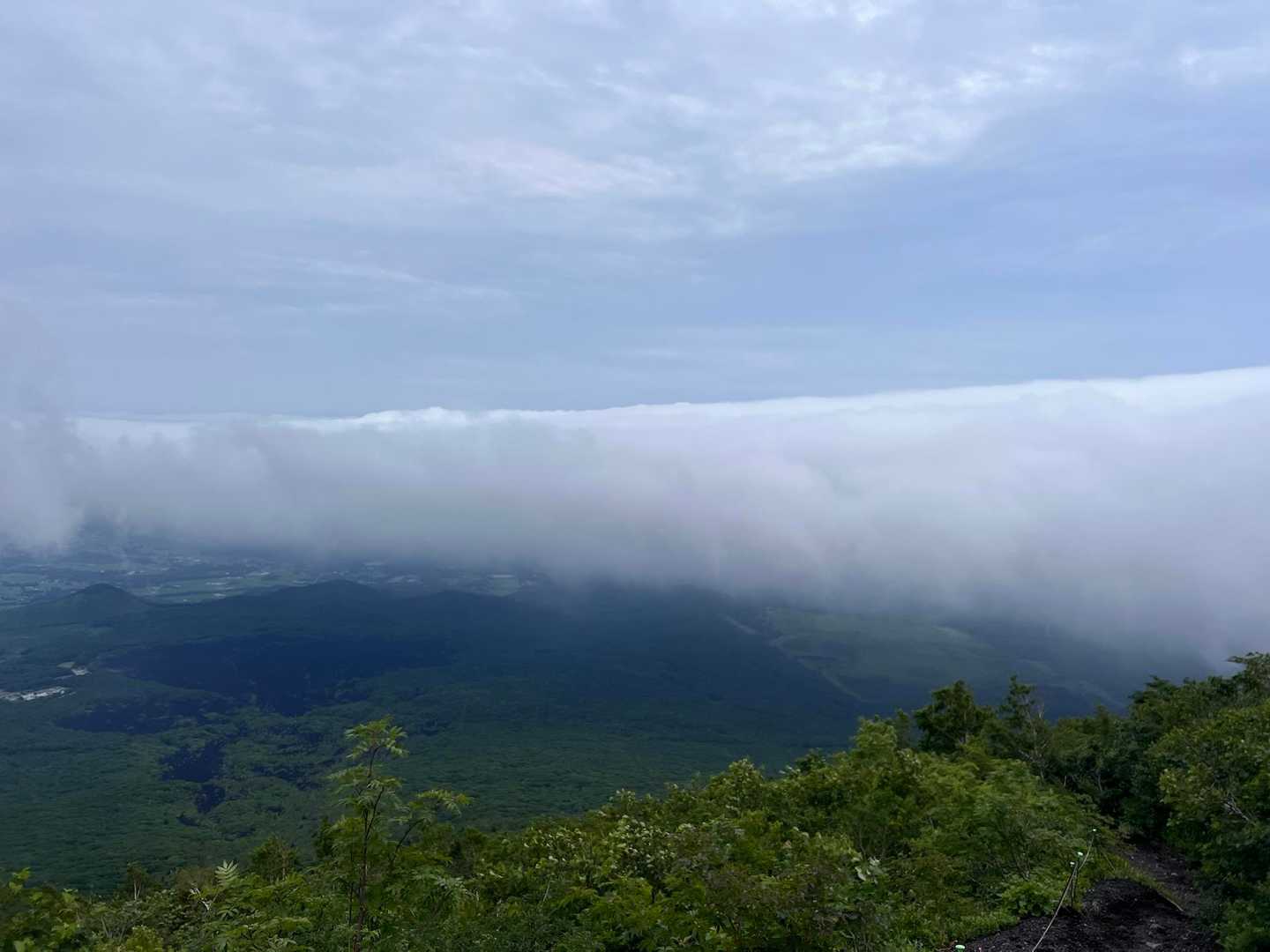 雲海に感じる☁️が現れて来ました