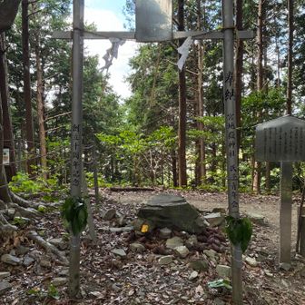 神功皇后が大陸に渡る前、神々に祈願した地
神聖な山頂は木々に護られ、景色わずか