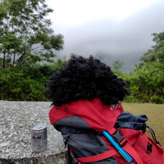 今日を頑張る山友さん達へアフロと鎌ヶ岳の写真(⁠　⁠･⁠ω⁠･⁠)⁠
ガスで山が見えない(⁠ﾉ⁠*⁠0⁠*⁠)⁠ﾉ
