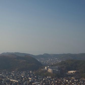 黄砂で残念な景色