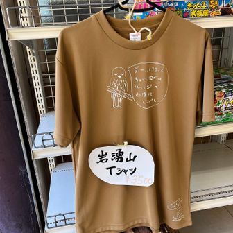 売店で見つけた限定Tシャツ👕
素材も化繊で山歩きに良さげ
色も結構かわいい
でもね〜　今日は我慢