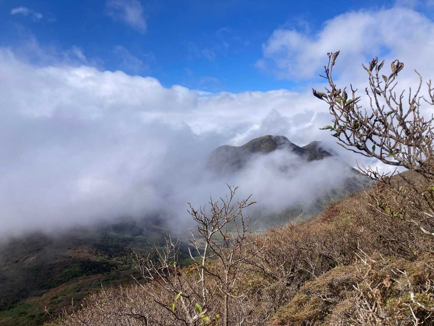 牧ノ戸峠-大曲登山口-諏蛾守越-三俣山-坊がつる炊事場-北 周回コースの写真