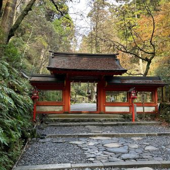 貴船神社 奥宮 の入口。