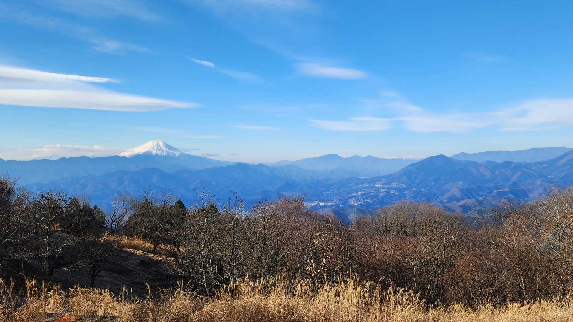 陣馬高原下バス停-陣馬新道登山口-陣馬登山口バス停-藤野駅 縦走コースの写真