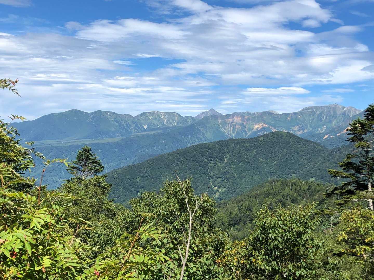 三角点ベンチから　立山と剱岳