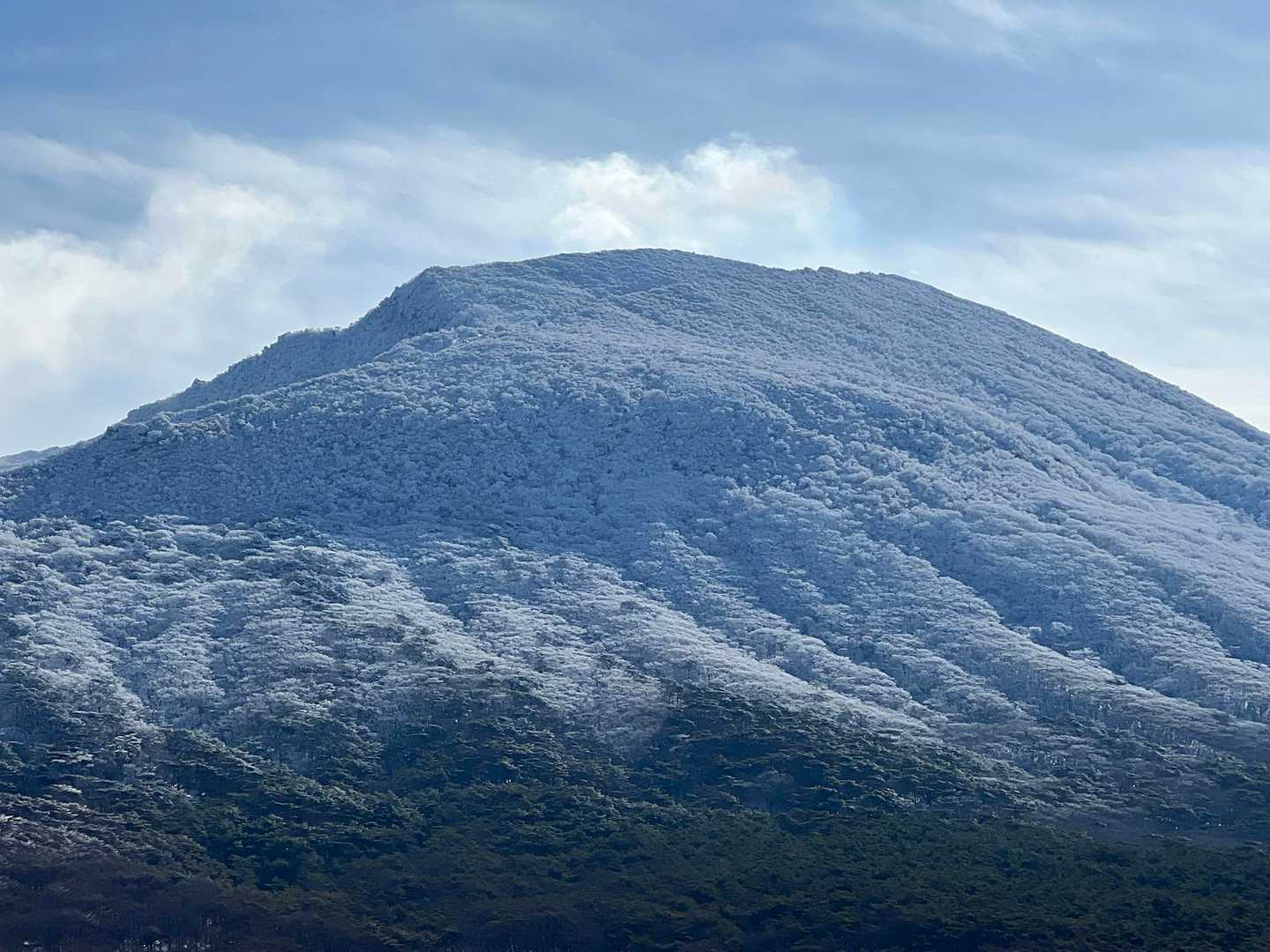 神秘的な水面をめぐる白鳥山往復コースの写真