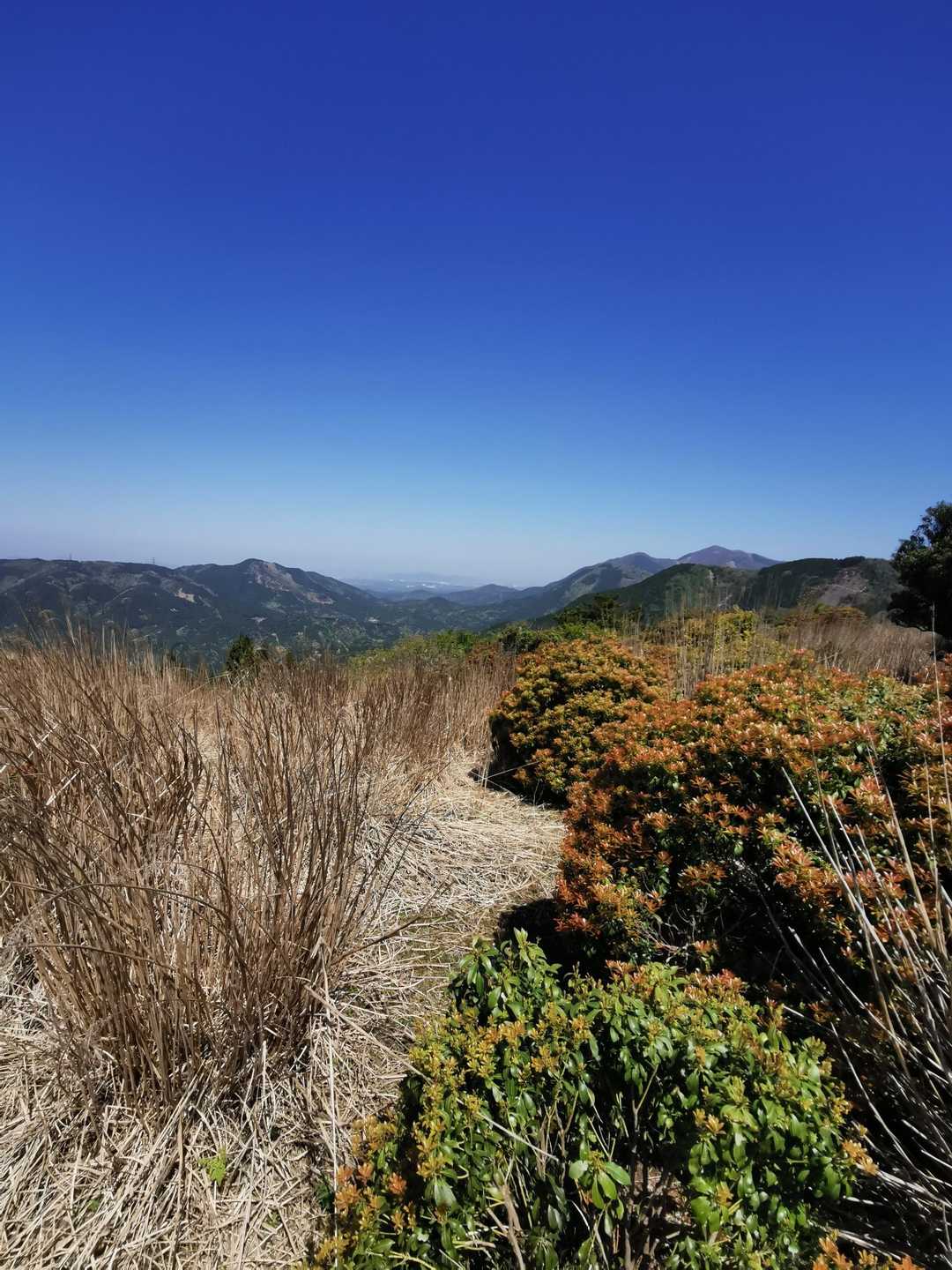 綿向山と西山と青空