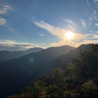 振り返ると赤星山