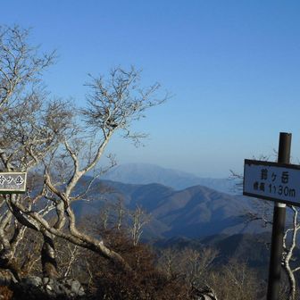 鈴ヶ岳、遠くに伊吹山⛰️