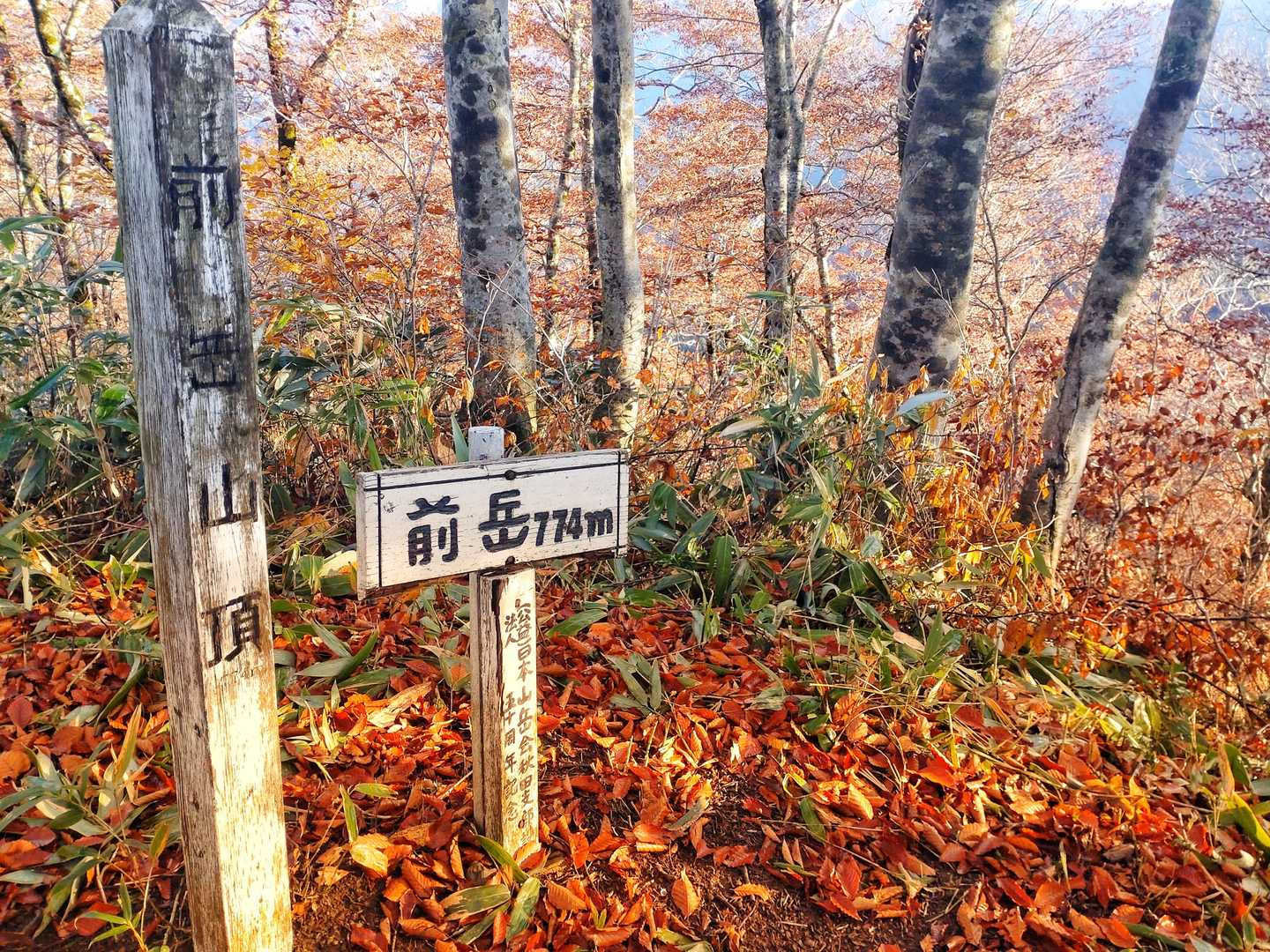 お久しぶりです前岳。水を一口飲んで中岳へ