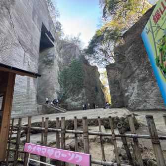 日本寺の北口入口に出た　ほほう大仏壁画はここであったか