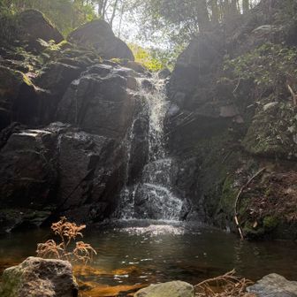 不動の滝。人もいなくて静か
