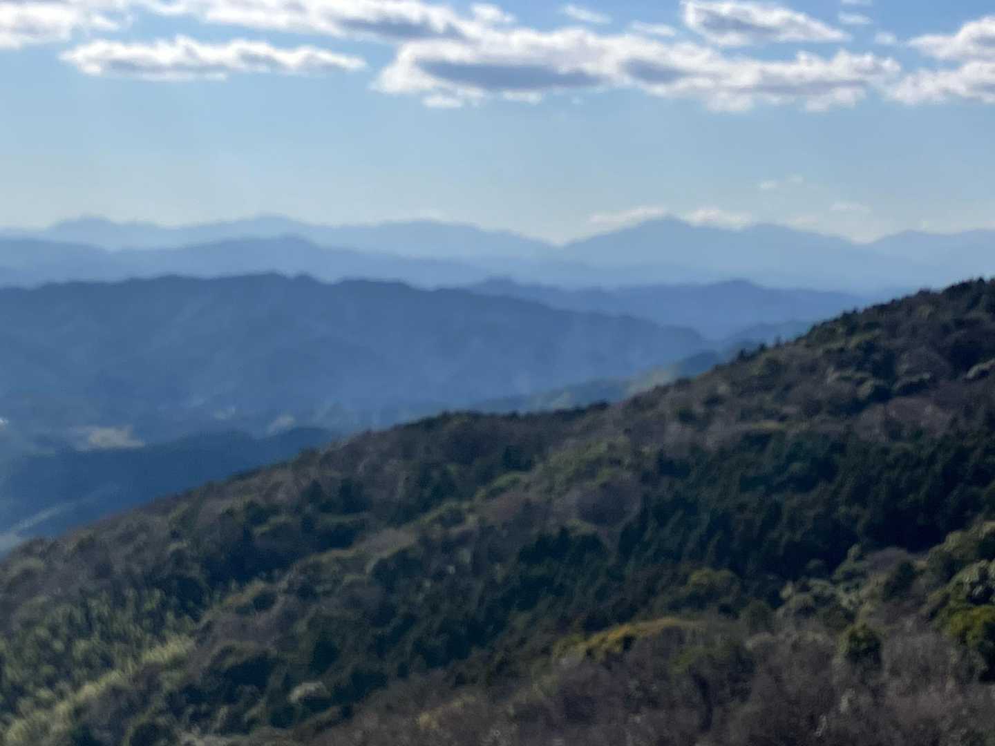 遠くは傾山かな？