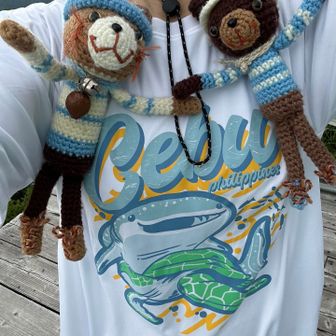 子供からのお土産Tシャツ👕
記念にねー
山に行くのに着たよ😊