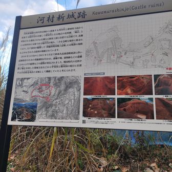 道路工事中で、城址の全貌は分からず。