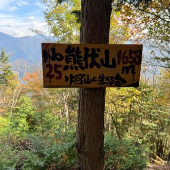 日本300名山の熊伏山に到着🐻