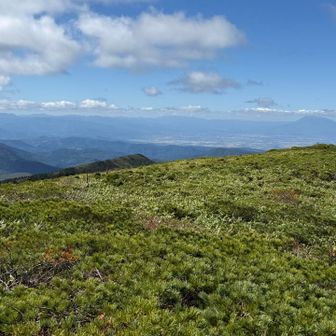 下岳と左奥に岩木山