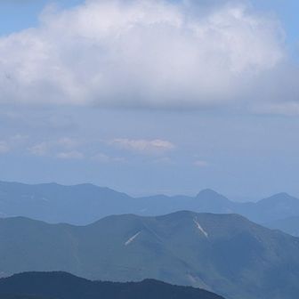 右のは鎧岳と兜岳
