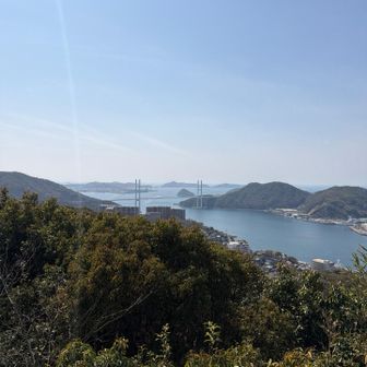 女神大橋が綺麗に見えて
その先に軍艦島も見えそうな晴天☀️