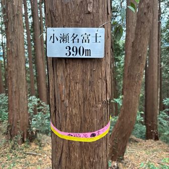 まず、小名瀬富士。