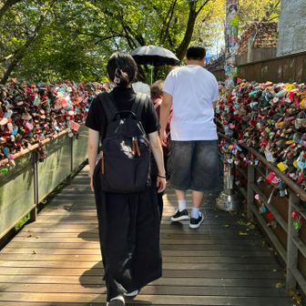 南京錠着けるとこ探して徘徊^_^