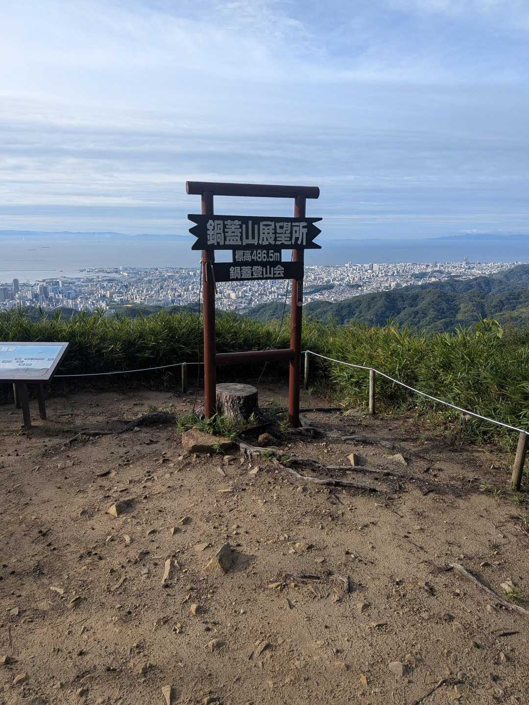 鵯越駅-石井ダム登山口-菊水山-鍋蓋山-再度越-大竜寺バス 縦走コースの写真