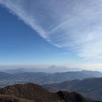 由布岳が綺麗に見えた！