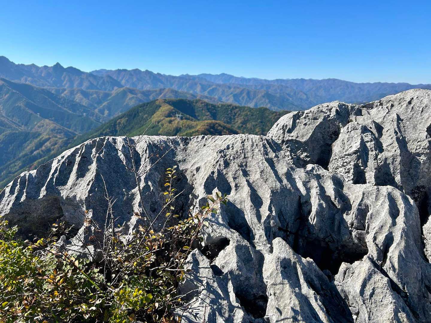 股峠-二子山東岳-二子山西岳-魚尾道峠 周回コースの写真