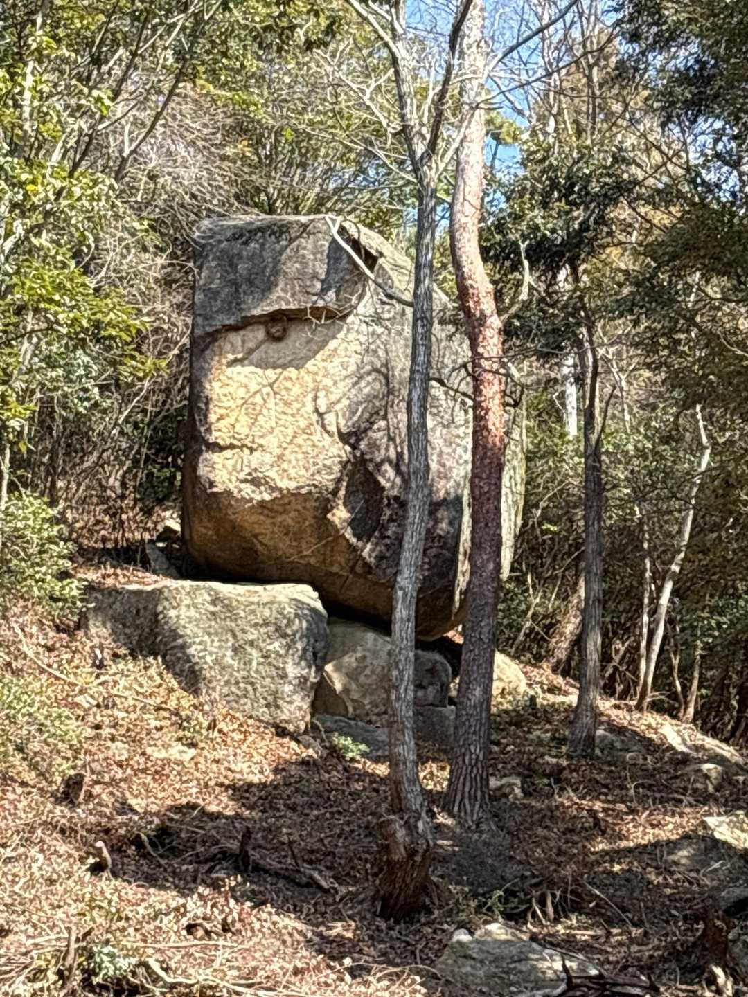 「びょうぶ岩」
たくさんお人のおかげで、復活した登山道の途中にあります。
