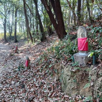 登山道にも三十三観音像が並んでます