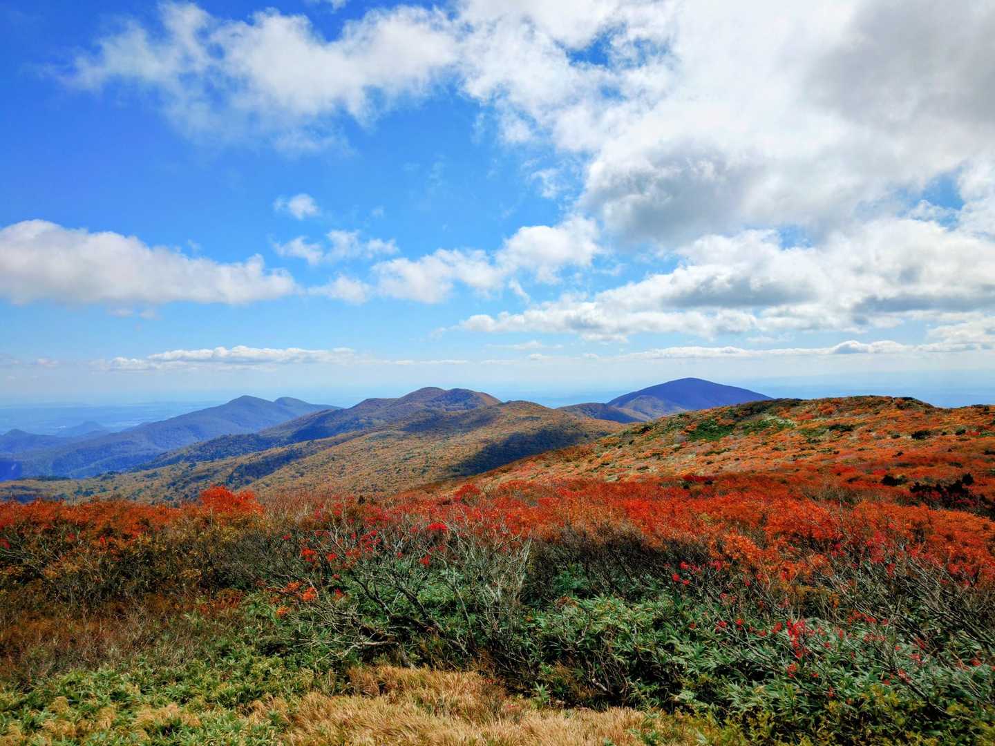 泉ヶ岳、三峰、後白髭方面