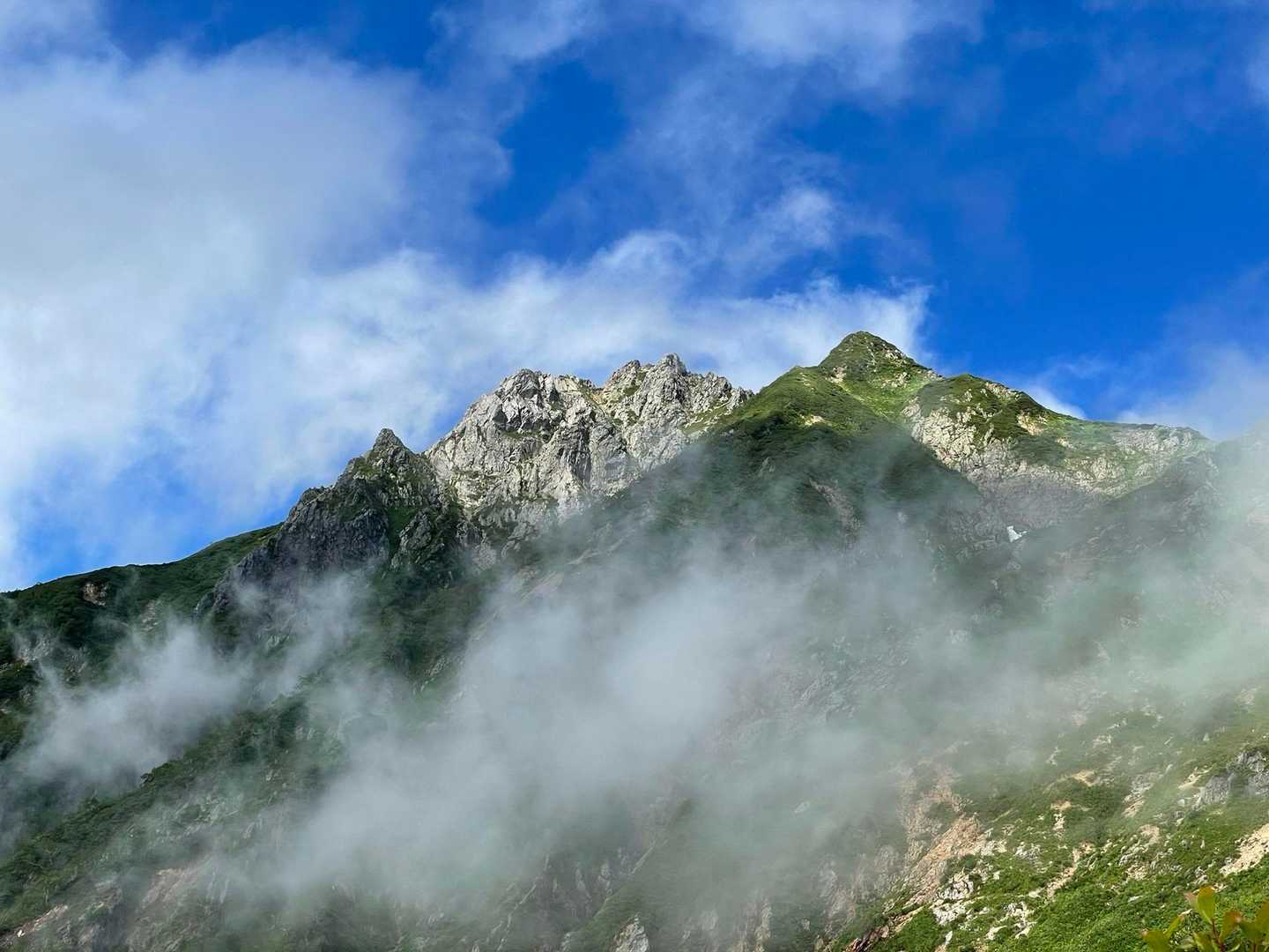 白岳-西遠見山-大遠見山-中遠見山-五竜登山口-二ノ背髪- 縦走コースの写真