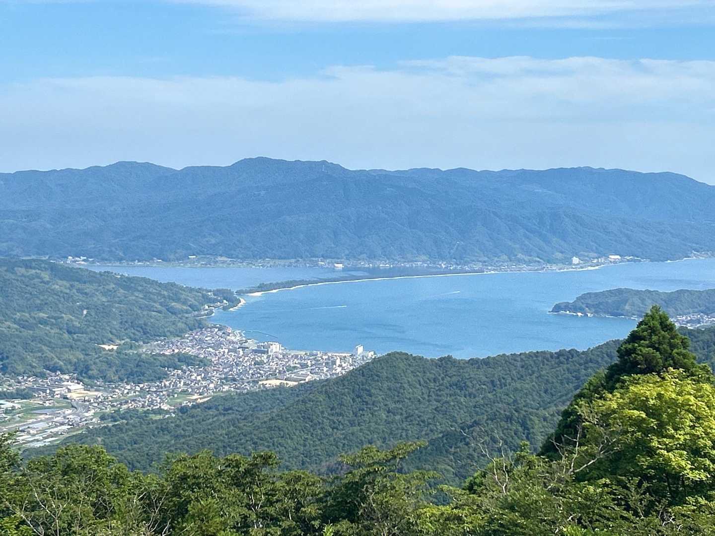 天橋立の全景がハッキリ見えた。梅雨はホントに来るのか？