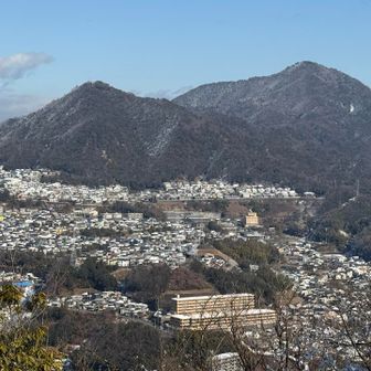 権現山、阿武山もだいぶ解けてるね🎵

靴に慣れず足が痛いので帰ります😣
