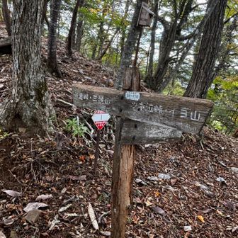 三頭山まであと1.1キロ