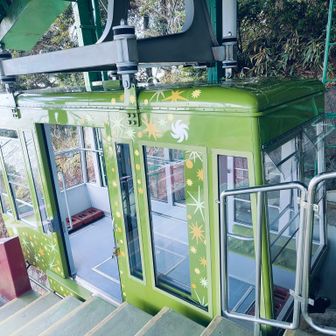 帰りのロープウェイ