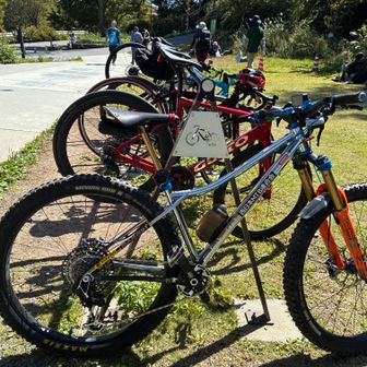 自転車多いけどMTBは私一人・・・