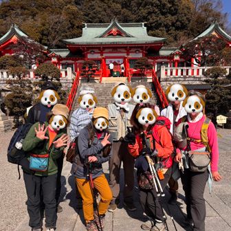 織姫神社到着天狗山経由の2人は既に到着してました