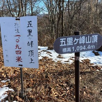 本日のラスボス⛰️
五里ヶ峰⛰️
標高1094.4m
誰もいません😆が、

少し前に師匠のタカジイさんが
ココにいたようです😆
お会いできなくてザンネン😂