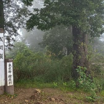 浅間嶺山頂碑があるけどここは展望台